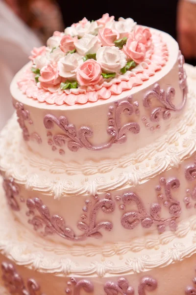 Bruiloft taart — Stockfoto