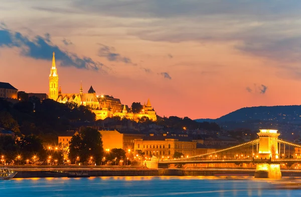 Vue de nuit de Budapest — Photo