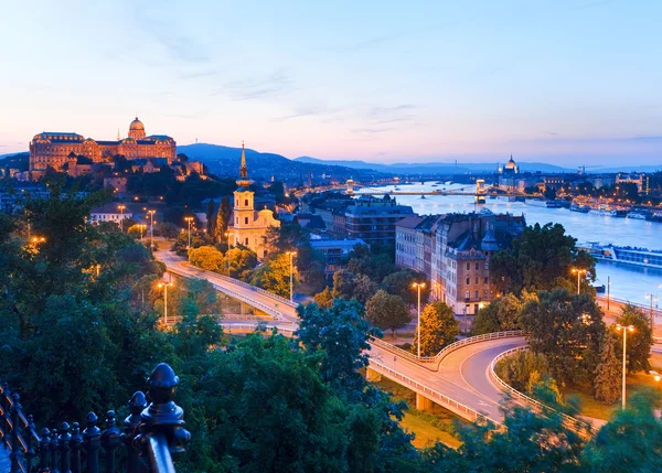 Budapest natten Visa — Stockfoto