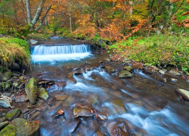 Rocky Autumn Stream clipart