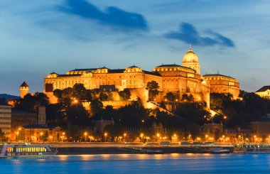 Budapest night view clipart