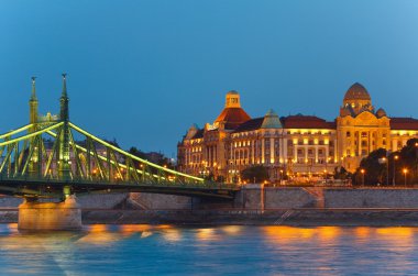 Budapest night view clipart