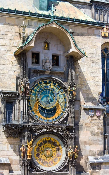 Pražský orloj (Praha, Česká republika) — Stock fotografie