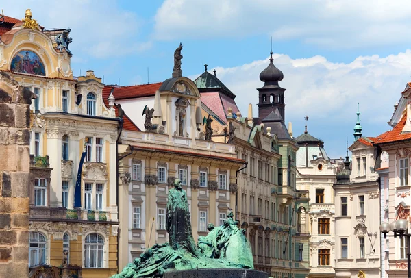 Jan Hus Memorial, Prague, Czech Republic — Stock Photo, Image