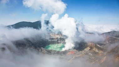 Volcano in Costa Rica clipart