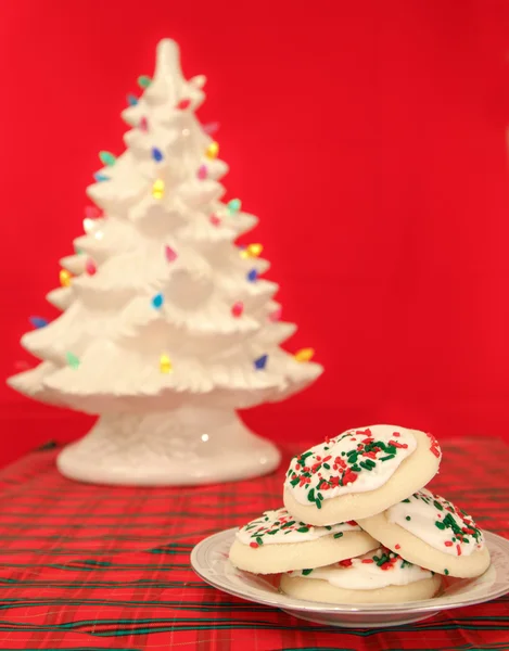 Cookies cukru na czerwono — Zdjęcie stockowe