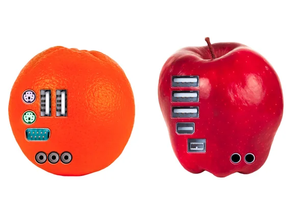 Stock image Apples and oranges