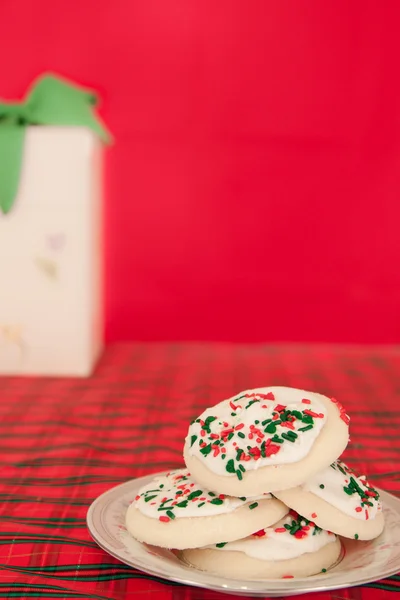 Cookies cukru na czerwono — Zdjęcie stockowe