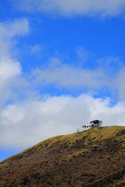 Renkli yaprak ve mavi gökyüzü Japonya'da ev: Kouyou