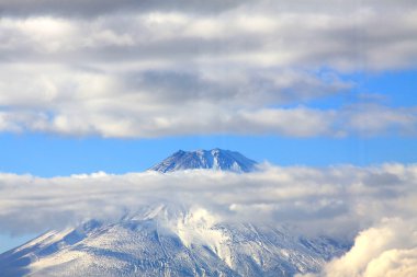 Beautiful fuji mountain in autumn clipart