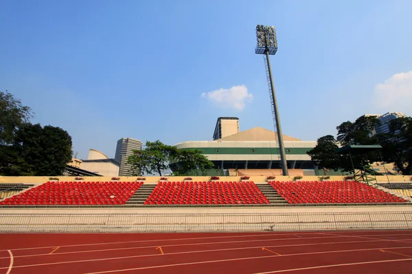 stock image Run race track in sport stadium