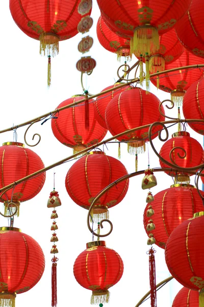 Balão de ano novo chinês vermelho — Fotografia de Stock