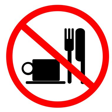 No food and drink sign clipart