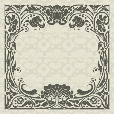 Floral frame clipart