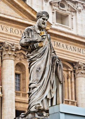 Statue of St. Peter clipart