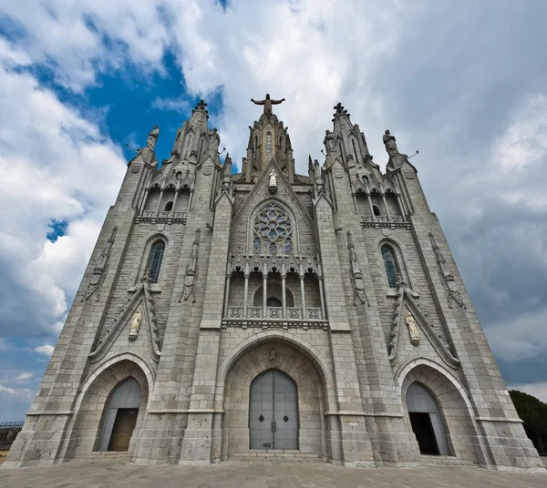 stock image Beautiful cathedral of Tibidabo