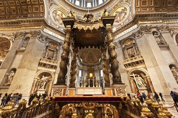St. Peter's Basilica görüntü — Stok fotoğraf