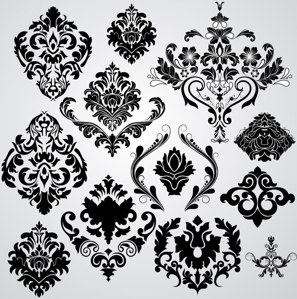 Современный стильный цветочный набор из масок
