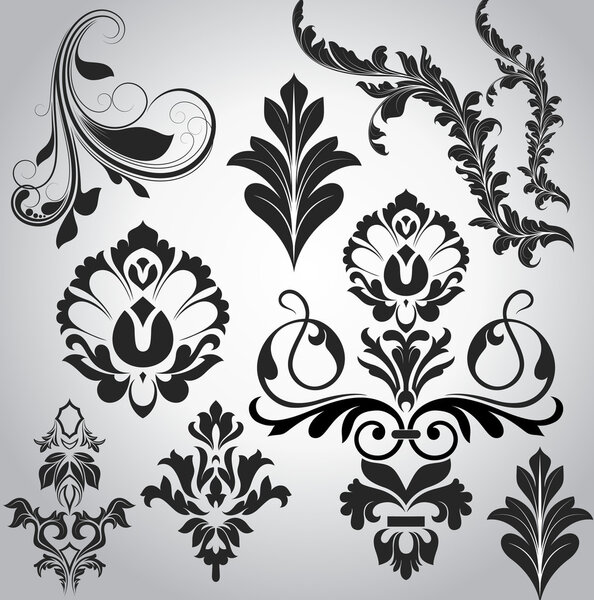 Festiv Swirl Floral Elements