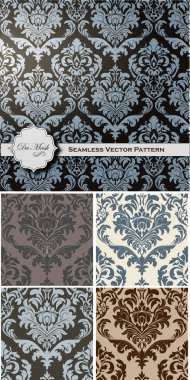 Vintage Style Damask Pattern clipart