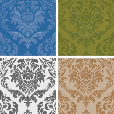 Beautiful Damask Pattern clipart