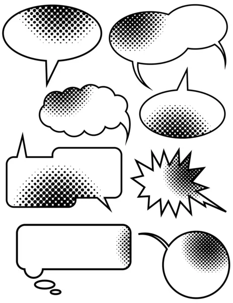 Expression de bulles demi-teintes — Image vectorielle