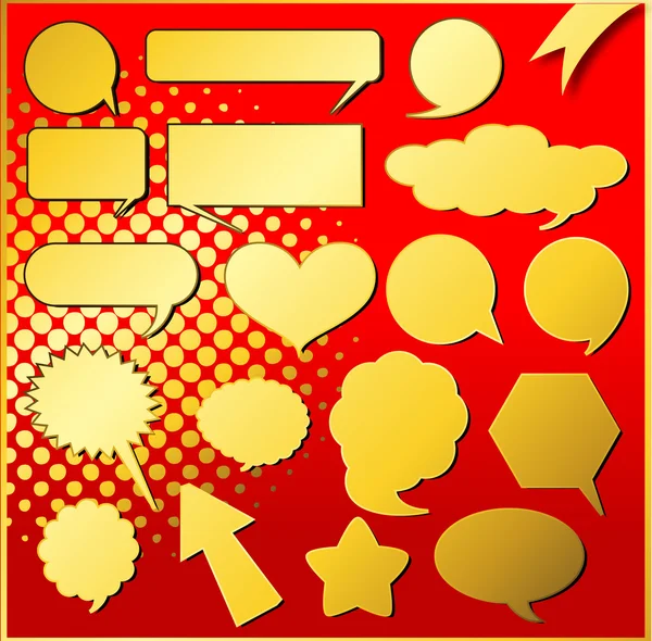 Bulles de signe d'or — Image vectorielle