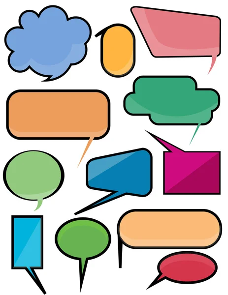 Résumé Signe de communication de couleur — Image vectorielle