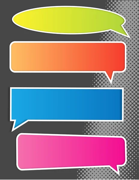 Bannières horizontales colorées — Image vectorielle