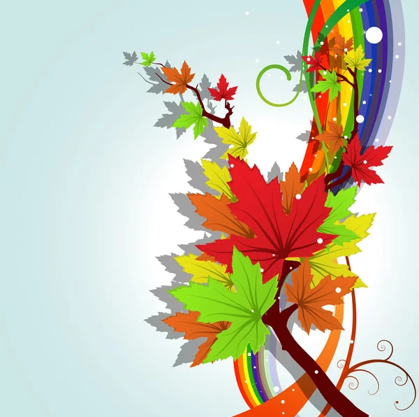 Colorful Autumn Leafs — Stock Vector