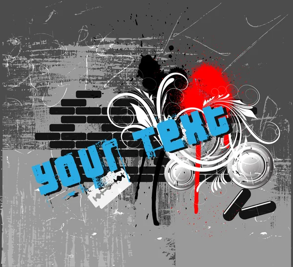 Isolé Grunge Contexte — Image vectorielle