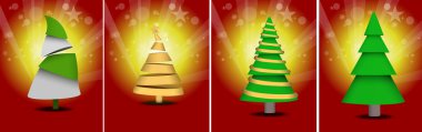 Exotic Christmas Tree Vectors clipart