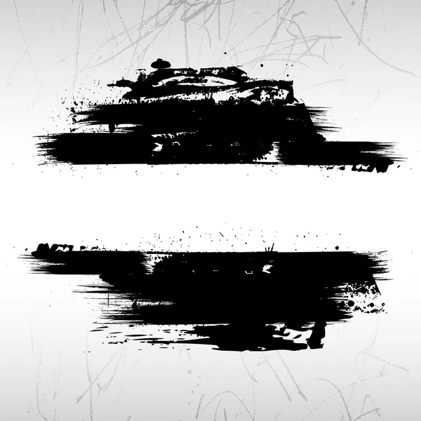Coups de pinceau grunge Vignette — Image vectorielle