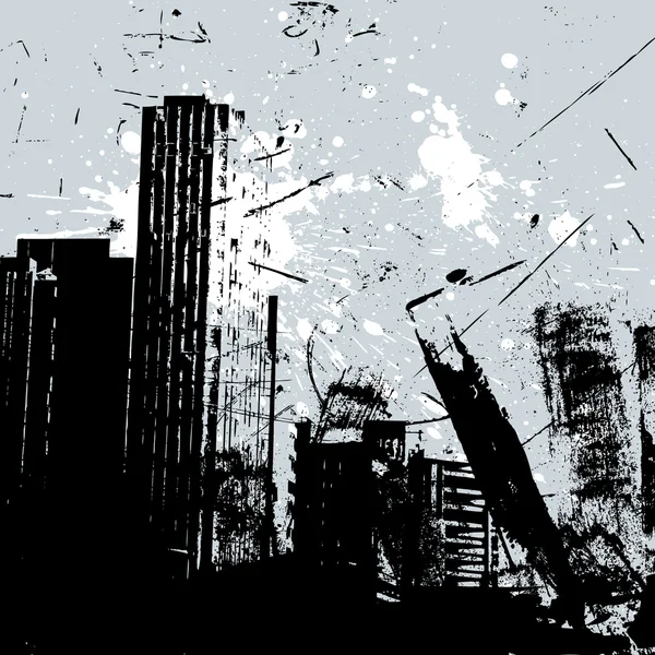 Künstlerischen funky Grunge texturierten Hintergrund — Stockvektor