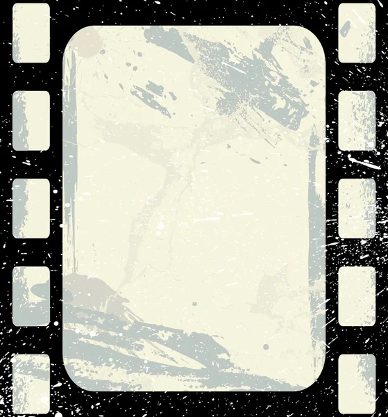 ビンテージ グランジ フィルム ストリップの創造的なデザイン — ストックベクタ