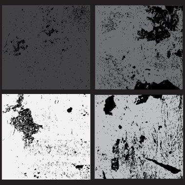 Dirty Splashes Grunge Backdrop Set clipart