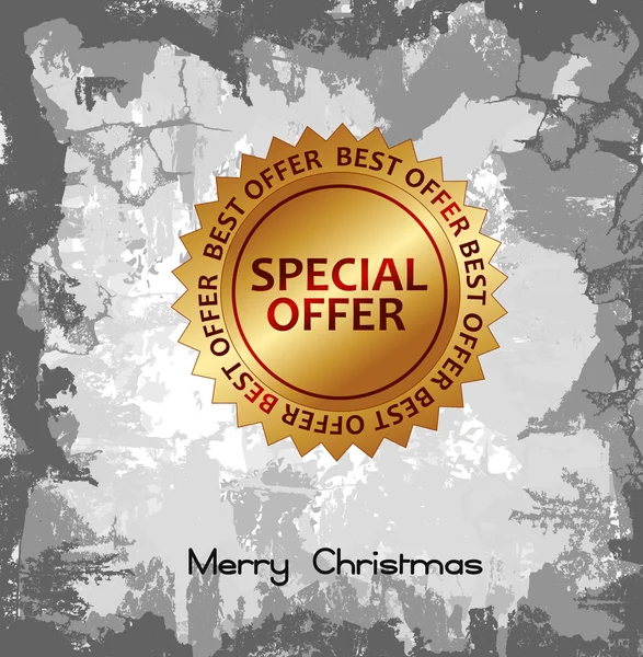 Oferta especial en Feliz Navidad — Vector de stock