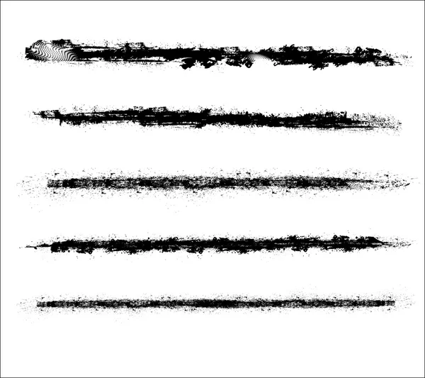 Gyűjteménye Grunge texturált vonalak — Stock Vector