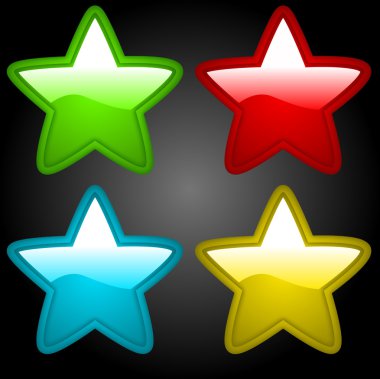 Artificial Vector Stars clipart