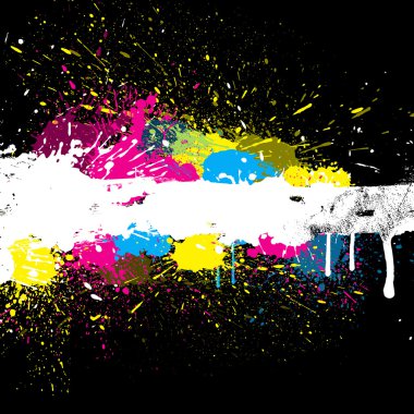 Abstract Color Splash Design clipart