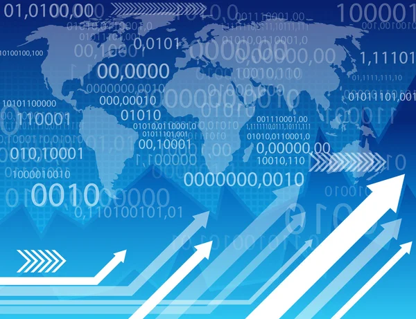 Zakelijke abstracte informatie grafische achtergrond — Stockvector