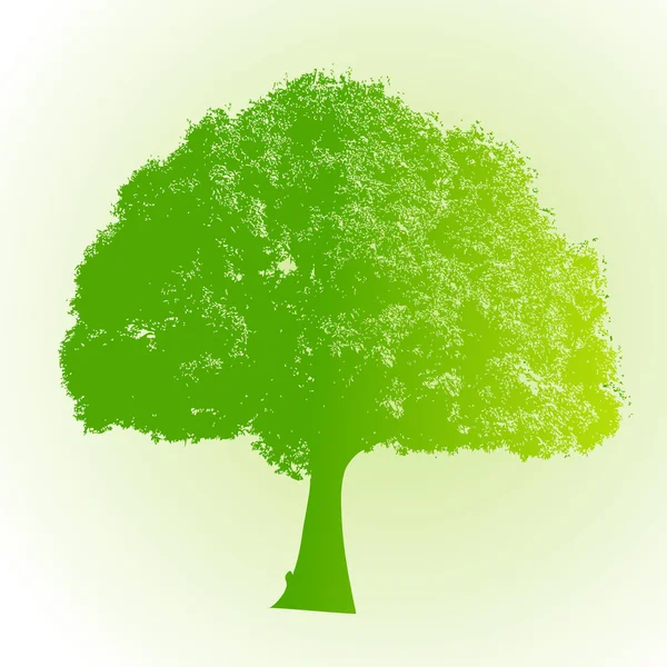 Eco friendly Zelený strom — Stockový vektor