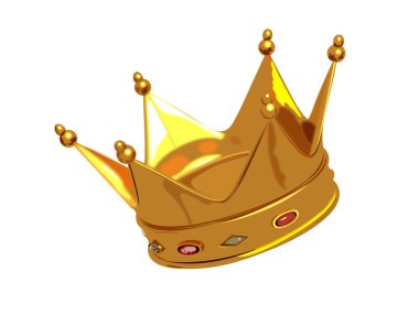 Golden Vector Crown clipart