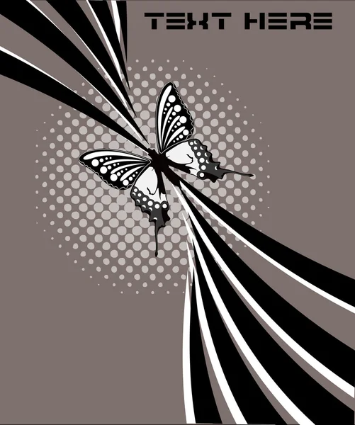 Élément de papillon tourbillon — Image vectorielle