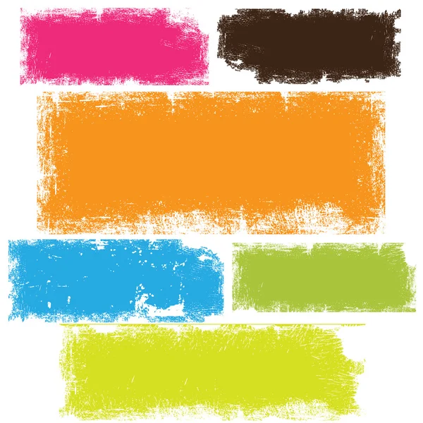 Banners texturizados coloridos — Vetor de Stock