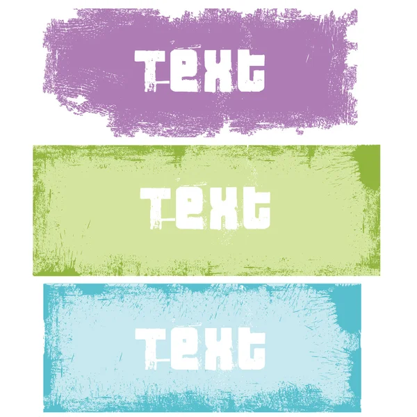 Färgade grunge frimärken för banner — Stock vektor