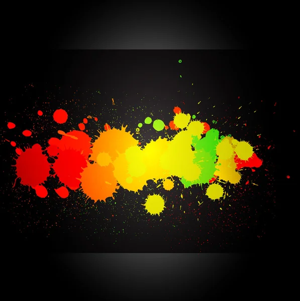 Gouttes d'encre colorées — Image vectorielle