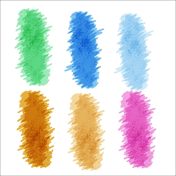 Colorful Sketch Strokes — Stock Vector