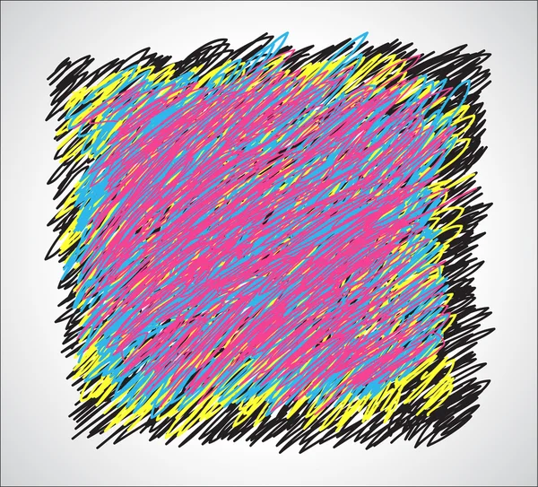 Цветные полосатые каракули — стоковый вектор