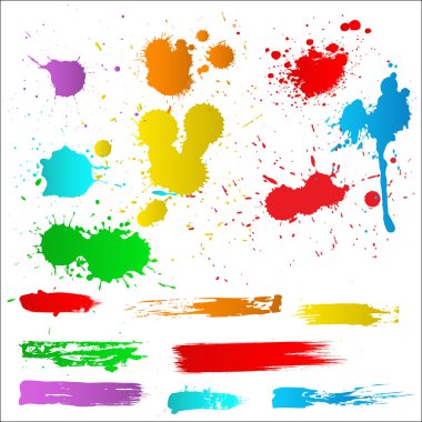 Color Splatters clipart